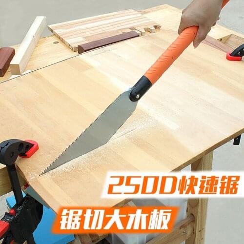 Double Edge Razor Saw 3-edge Teeth Crosscut Saw Manual quick saw For Tenon Wood Bamboo Plastic wood Cutting Woodworking Tool