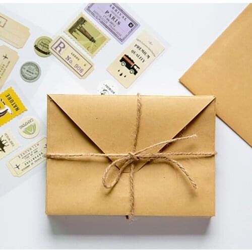 10pcs/lot Kraft Envelopes Small Brown Kraft Paper Envelopes Suitable for Business Cards,Invitations,Postcard,Letter Bags