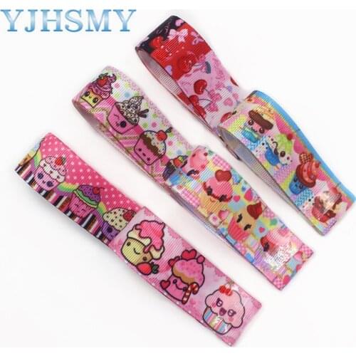 I-19906-2055,1"(25mm),5yards Cartoon Thermal transfer Printed grosgrain Ribbons,bow cap DIY accessories decorations
