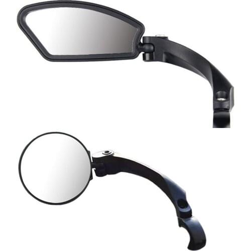 Round/Square Type Bicycle Mirror 360 Degree Adjustment Rear View Handlebar Mount For Bike Motorcycle Atv Scooter