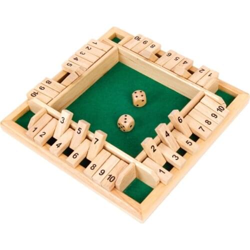 New Wooden Flop Game Entertainment Four-player Puzzle Creative Get Together Props for Children and Adults Recreational Toys