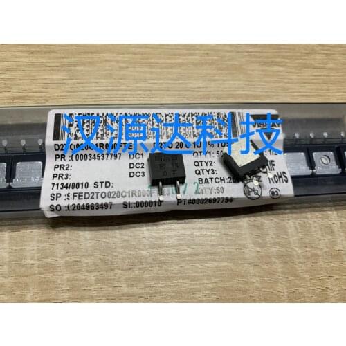 Original New 100% non-inductive resistance D2TO020C1R000FTE3 1OHM 1% 20W TO-263 (Inductor)