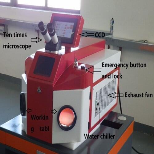 100w 200W Gold Silver Jewelry Laser Soldering Machine Portable 1064mm Laser Spot Welding Desktop Machine YAG Laser Source