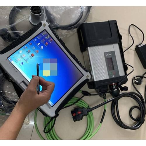 Mb sd c5 star diagnosis tool software 2020.12 install in toughbook CF-19 laptop cf19 touch screen ready to use for MB vehicles