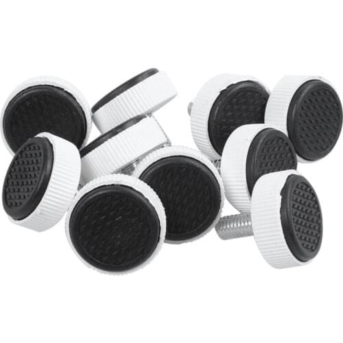 M8 x 15mm Adjustable Screw on Furniture Glide Leveling Feet Leg 10pcs