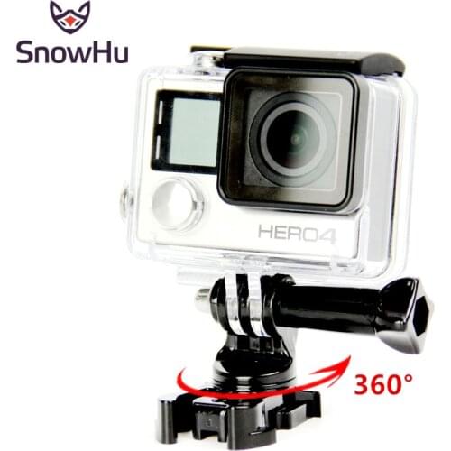 SnowHu for Go pro Accessories 360 Degree Rotate J-Hook Buckle Adapter Mount for GoPro Hero 9 8 7 6 for Yi 4K eken camera GP203B