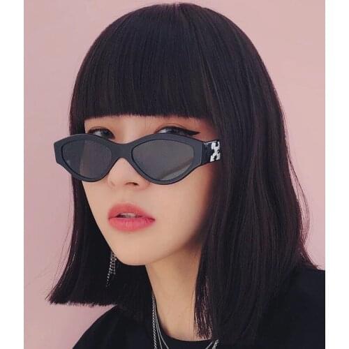 2019 Cute Sexy Ladies Cat Eye Sunglasses Women Brand Vintage Small Round Sun Glasses Women Female Oval Glasses UV400 Hot Sell