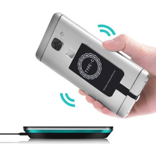 Universal Mobile Phone Charger Receiver Adapter Qi Wireless Charger Receptor Receiver Pad Coil For Micro USB Android iPhone6 6