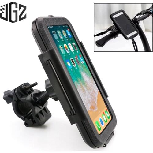 Motorcycle 22-28mm Phone Stand Holder Case Universal Waterproof Bag GPS Handlebar Bracket Mount For Yamaha Triumph Kawasaki KTM