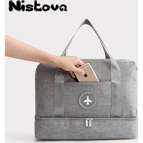 Waterproof Sports Bag Yoga Mat Bag Coech Bag Women Sport Bag Dry and Wet Separation Swimming Gym Bag Terylene 20-35L Dance Bags