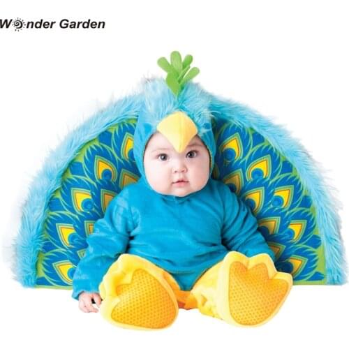 Wonder Garden Infant Toddlers Baby Girls Peacock Costume Halloween Party Cosplay Costumes Christmas Purim Holiday