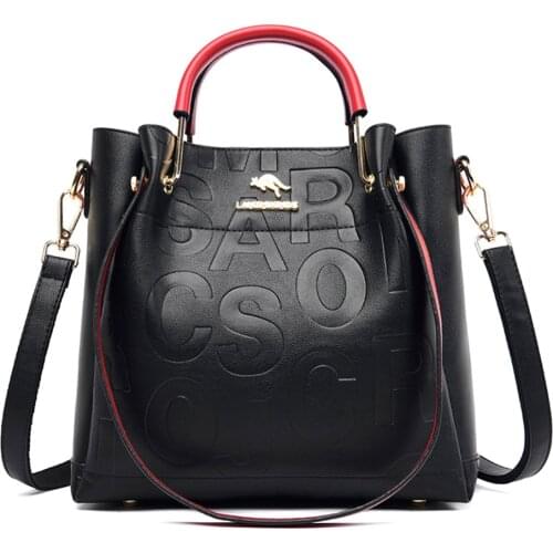 Fashion Letter Shoulder Bags for Women Soft Leather Lady Messenger Bag Designer Handbags High Quality Trend Female Crossbody Bag