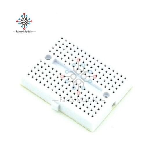 1pcs SYB-170 Mini Solderless Prototype Breadboard 170 Tie-points white