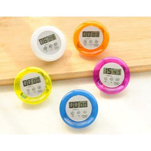 100PCS Novelty Digital Kitchen Timer Kitchen Helper Mini Digital LCD Kitchen Count Down Clip Timer Alarm SN973