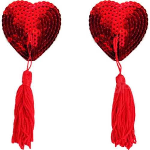 2pcs Sexy Sex Product Toys Women Toy Sequin Tassel Breast Bra Nipple Cover Pasties Stickers Petals For Adult Games