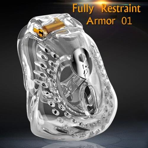 2020 Male Fully Restraint Bowl Chastity Device Adult Sex Toys Cock Cage Penis Ring Sissy Bondage ARMOR 01 BDSM Penis Lock