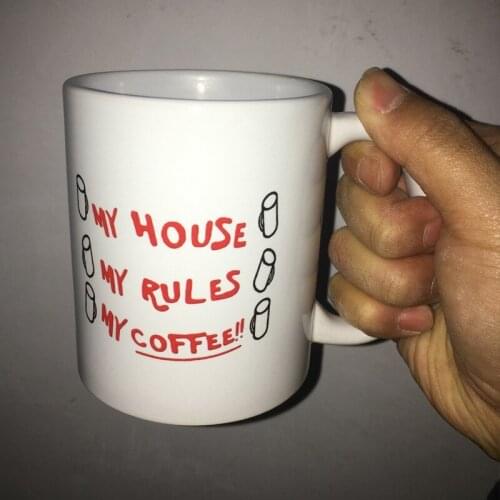 2020 New Knives Out My House My Rules My Coffee Mugs 110z Ceramic Christmas Girl Gift Tea Milk Cup Mugs