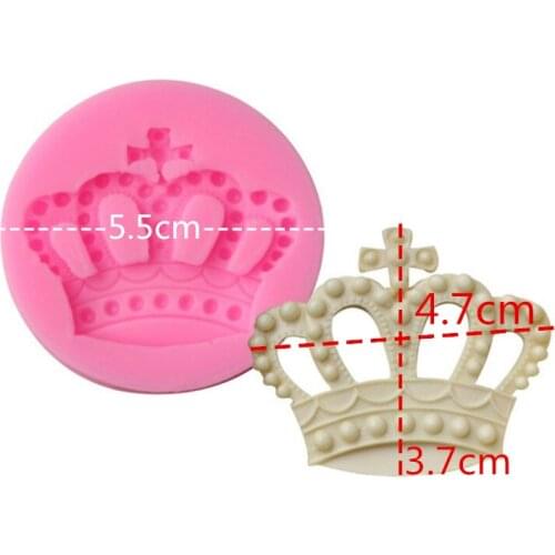 Free shipping Fondant Cake silicone mold 340-169_ crown cake decorative lace clay mould resin mold