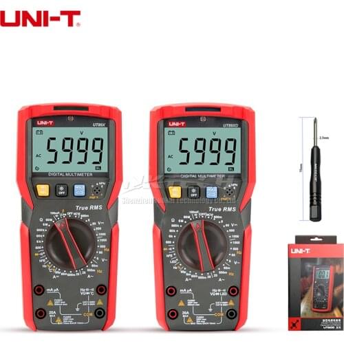 UNI-T UT89X UT89XD Digital Multimeter True RMS NCV Duty Cycle AC DC Volt Current Resistance Capacitance Frequency + Flashlight