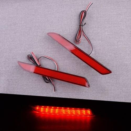 CITALL 1 Pair Car Side LED Rear Bumper Lamp Reflector Tail Brake Light Fit for Honda Odyssey 2015 2016 Asia Model