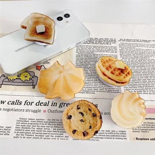 Cookies Grip Tok Phone Ring Holder Kawaii Korea Griptok For IPhone Phone Ring Stand Irregular Folding Bracket Support Telephone