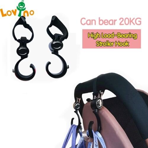 1pcs/ Baby Hanger Baby Bag Stroller Hooks Pram Rotate 360 Degree Baby Car Seat Accessories Stroller Organizer