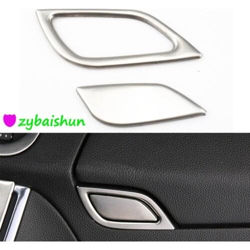 Stainless Steel Car Interior Dashboard Storage Box Keyboard Cover Decoration Fit For Vauxhall Opel Mokka BUICK ENCORE 2013 2014