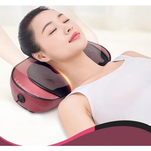 Neck Massager Shoulder Back Massager with Heat 8D Electric Massage Pillow Back Cervical Shoulder Foot Body Muscle Pain Relief