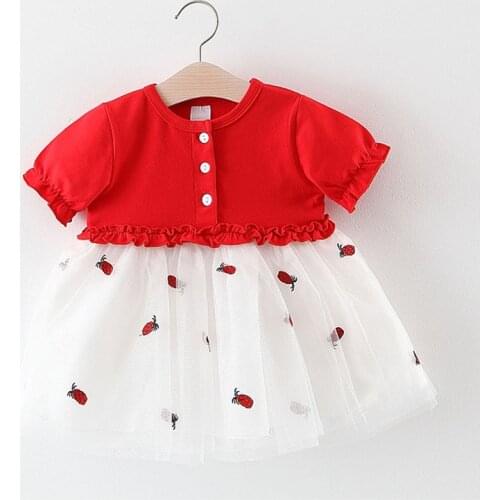 Lovely Baby Girls Dress Summer Newborn Baby Dress Baby Princess Party Birthday Baptism Dress Infant Toddler Clothes