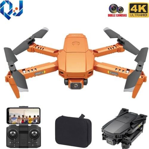 Mini Drone 4k Camera Dual HD Real-time Transmiss WIFI FPV Drones Foldable Quadcopter RC Helicopter Gifts For Children