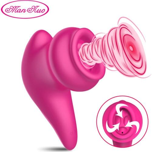 Man Nuo Sucking Vibrator Nipple Sucker Clitoris Masturbator G-spot Stimulator Licking Tongue Oral Adult Sex Toys for Woman Shop