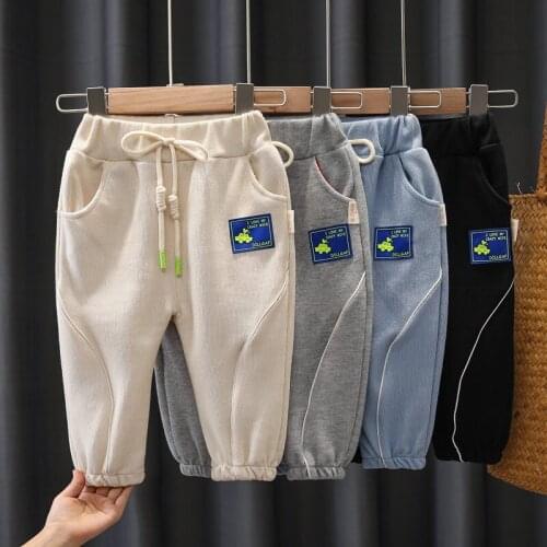 2021 New Spring Autumn Baby Clothes Children Boys Girls Corduroy Long Pants Toddler Casual Clothing Infant Cotton Kids Trousers