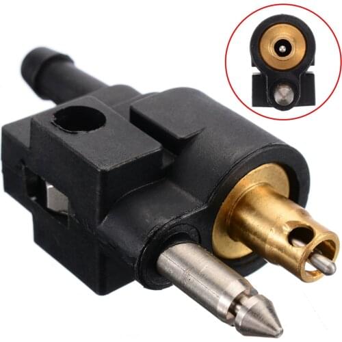 1 Set 1/4 ″ 6mm Male & 5/16 ″ 8mm Female Fuel Line Hose Adapter Fitting Pipe Connector for Yamaha Outboard Motor Boat Accessorie