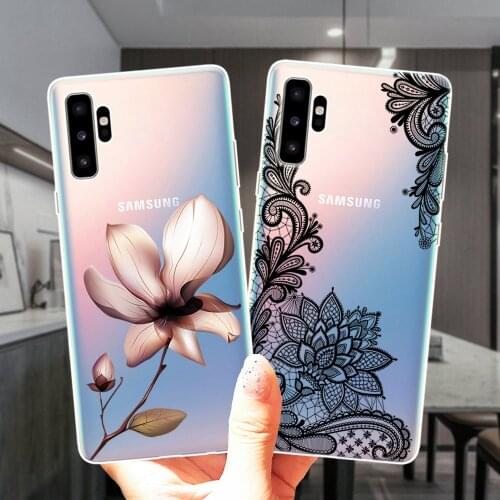 Sexy Floral Peony Flower Clear Soft Silicone Case Cover For Samsung M51 M31 M11 M21 M30S M10 M20 M40 NOTE 20 Ultra 10 Pro 9 8