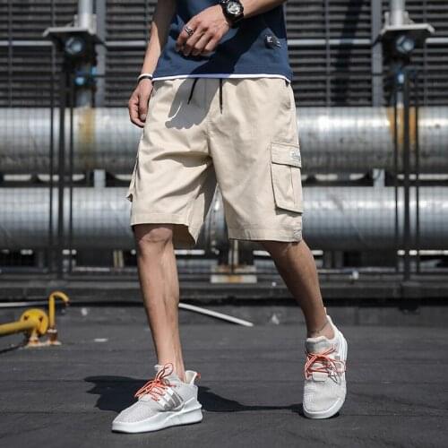 Summer Casual Side Pockets Cargo Shorts Men Cotton Calf-length Boardshorts Mens Cargo Sportswear Jogger Streetwear Short Pants