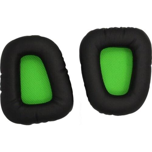 Replacement Earpad Ear Pads Headband Cushion For Electra Gaming PC Headphones Headset Black & Green