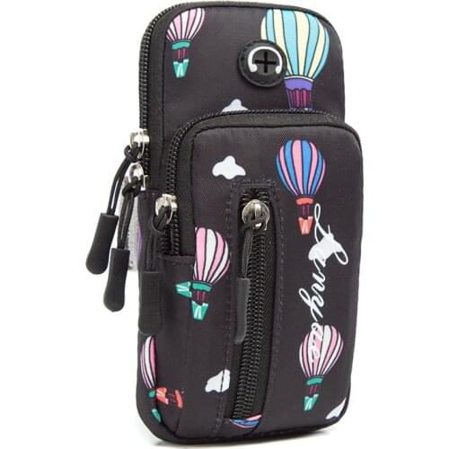 Universal Running Men Women Arm Bags for Phone Money Keys Outdoor Sports Arm Package Bag with Headset Hole