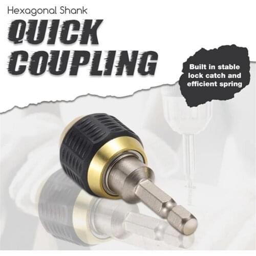 Quick Coupling Versatile Hexagonal Shank Connector For Deck Building Power Tool Accessories