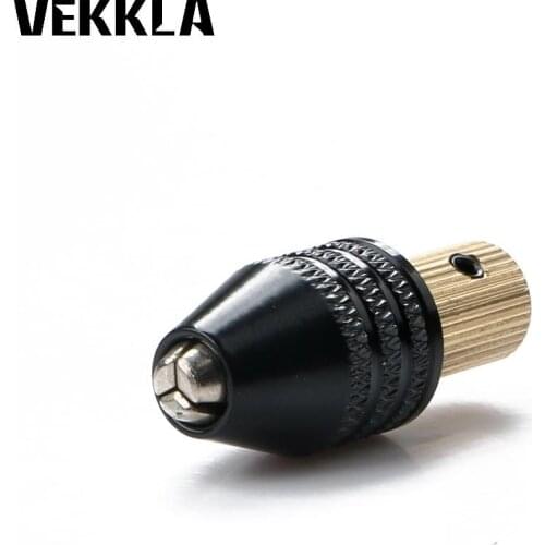 Mini Brass Aluminum Alloy Black& Gold Universal 0.3-3.5mm Small Micro Electronic Drill Chuck Tools Set