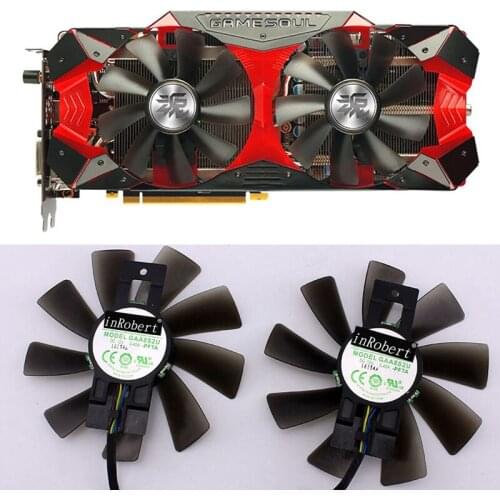 100mm GAA8S2U 4PIN 0.45A PFTA GPU GTX 970 4G Cooler Fan Replace for Gainward GTX 970-4G GameSoul Graphic Cards Cooling