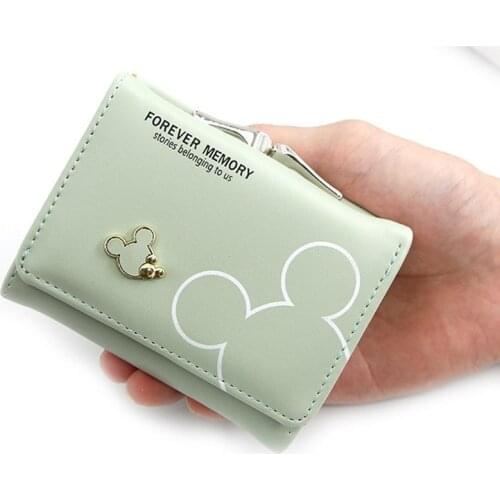 1PC Women Wallets Leather Female Purse Mini Hasp Solid Multi-Cards Holder Fashion Coin Short Wallets Slim Small Wallet Hasp