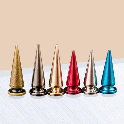 10pcs / Lot 10*29mm Large Tree Shaped Rivets Brass Material Accessories DIY Punk Pet Clothes Decoration For Leather Craft Bag