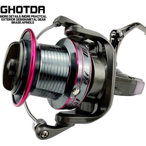 4.0:1 Spinning Reel Max Drag 20-30Kg 12+1BB Carp Fishing Reel 9000-12000 Aluminium Spool Spinning Wheel Carret
