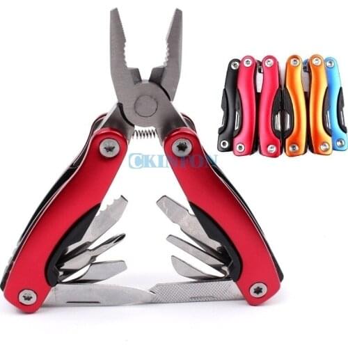 50Pcs/Lot Outdoor Multifunction Portable Knife Tool Pincers Combination Tool Pliers Folding Pliers