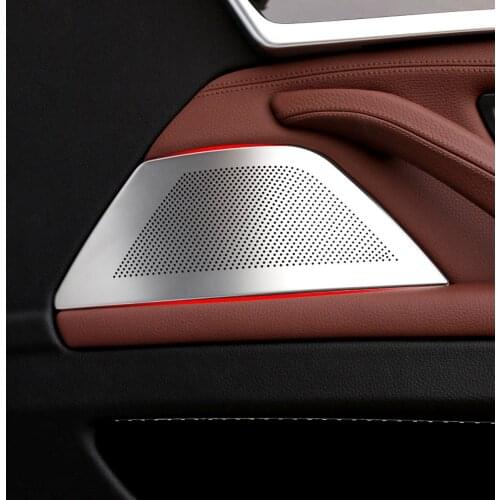 Car Horn Cover Stickers For Bmw F10 F11 5 Series High Quality Front Door Tweeter Lid Suit Audio Music Speakers Panel Trim