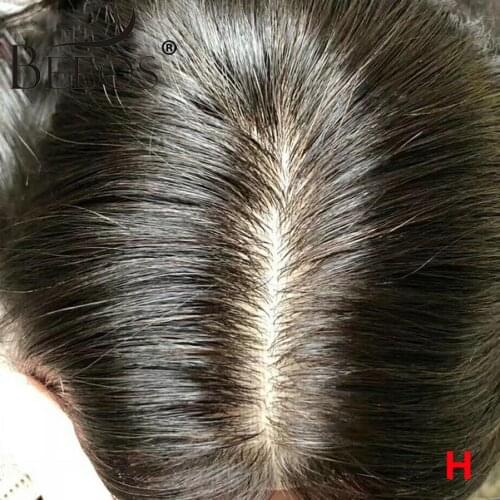 Beeos Brazilian Straight Pro.Ratio Remy Hair Full Lace /13*4 Silk base Human Hair Wigs With Baby Hair Pre Plucked 8"-26"