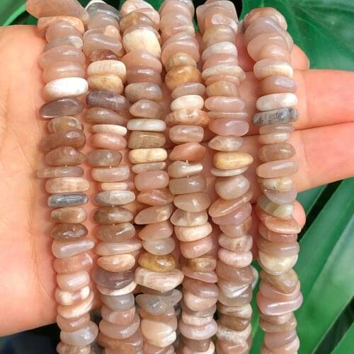 8-10mm Natural 100% Sunstone Chips Beads For Jewelry Making Beadwork DIY Bracelet Necklace Earrings Accessories 15"Inches