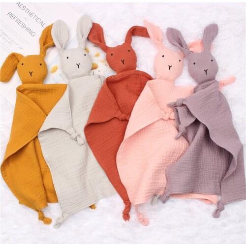 Baby Saliva Towel Soft Newborn Baby Soothe Appease Towel Infant Cute Bunny Sleeping Dolls Toy Plush Comforting Toy Baby Towel