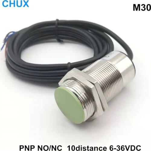 Inductive Proximity Sensor PNP M30 10mm NO NC 6-36V 3wires Flush IM30-10-DPA DPB DC Metal Switch M30