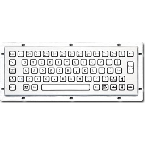 Kiosk Metal Keypad Stainless steel vandal - proof panel mount Industrial Mini Keyboard metallic keyboard key caps
